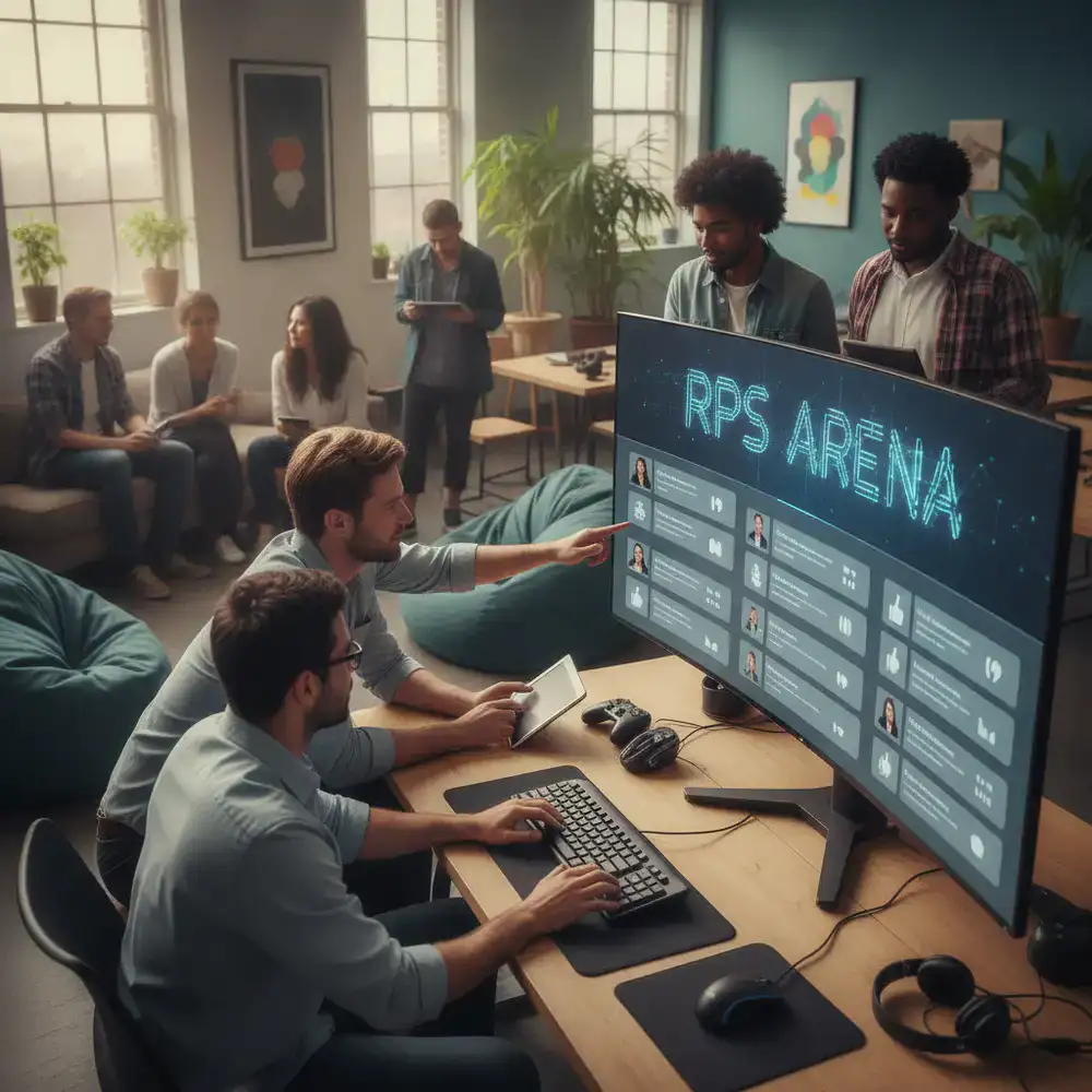 Comunidad de jugadores dando retroalimentación en un foro sobre RPS Arena